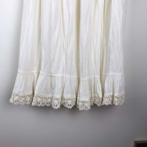 Handmade‎ beige/cream boho skirt - Picture 2 of 4